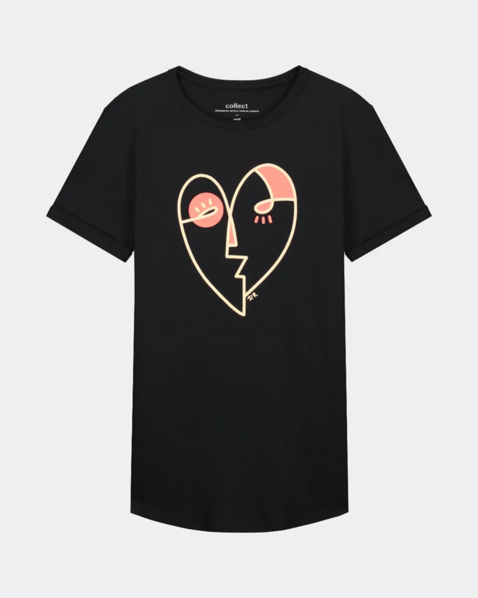 Heart Tee Black