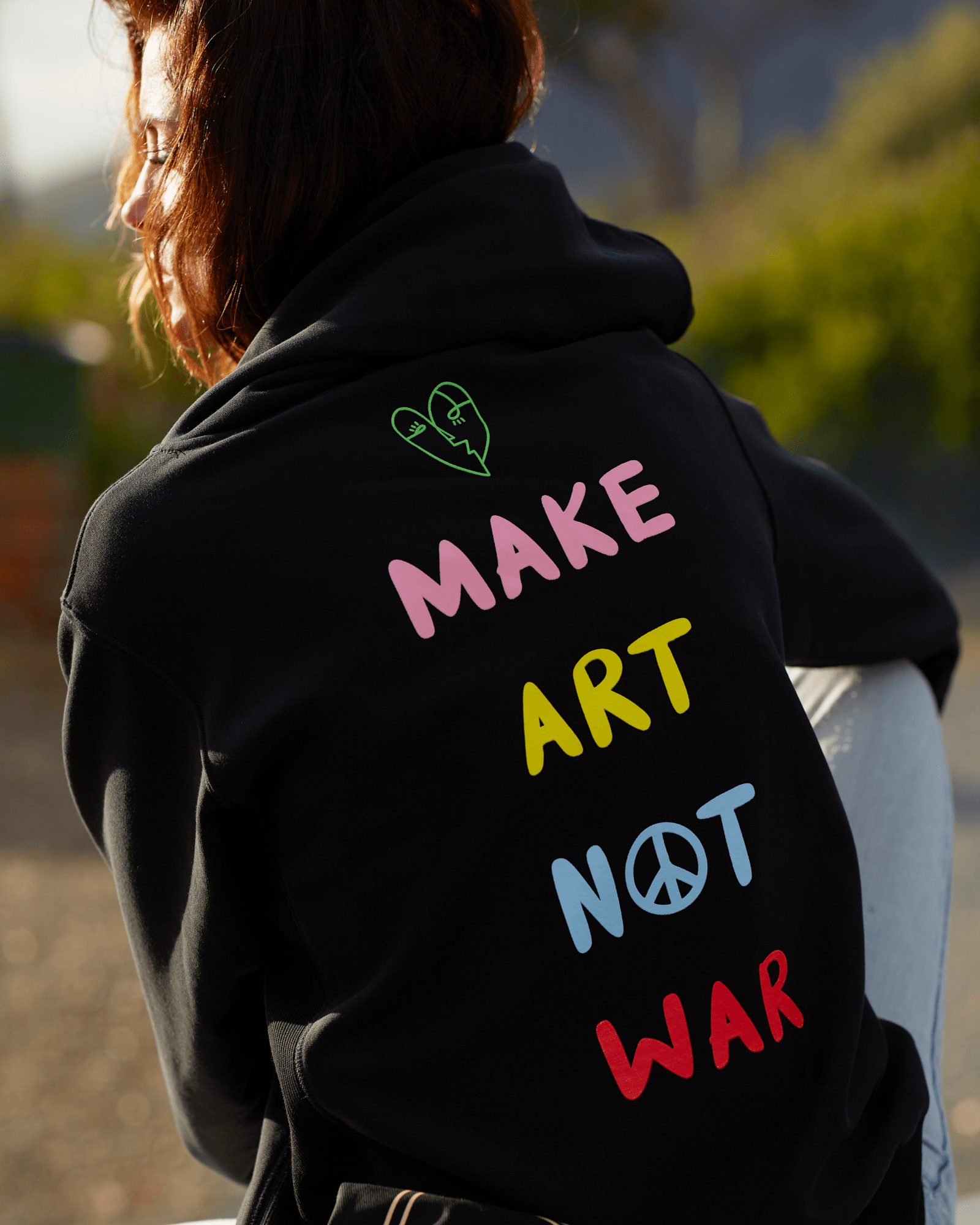 Make Art Hoodie Black