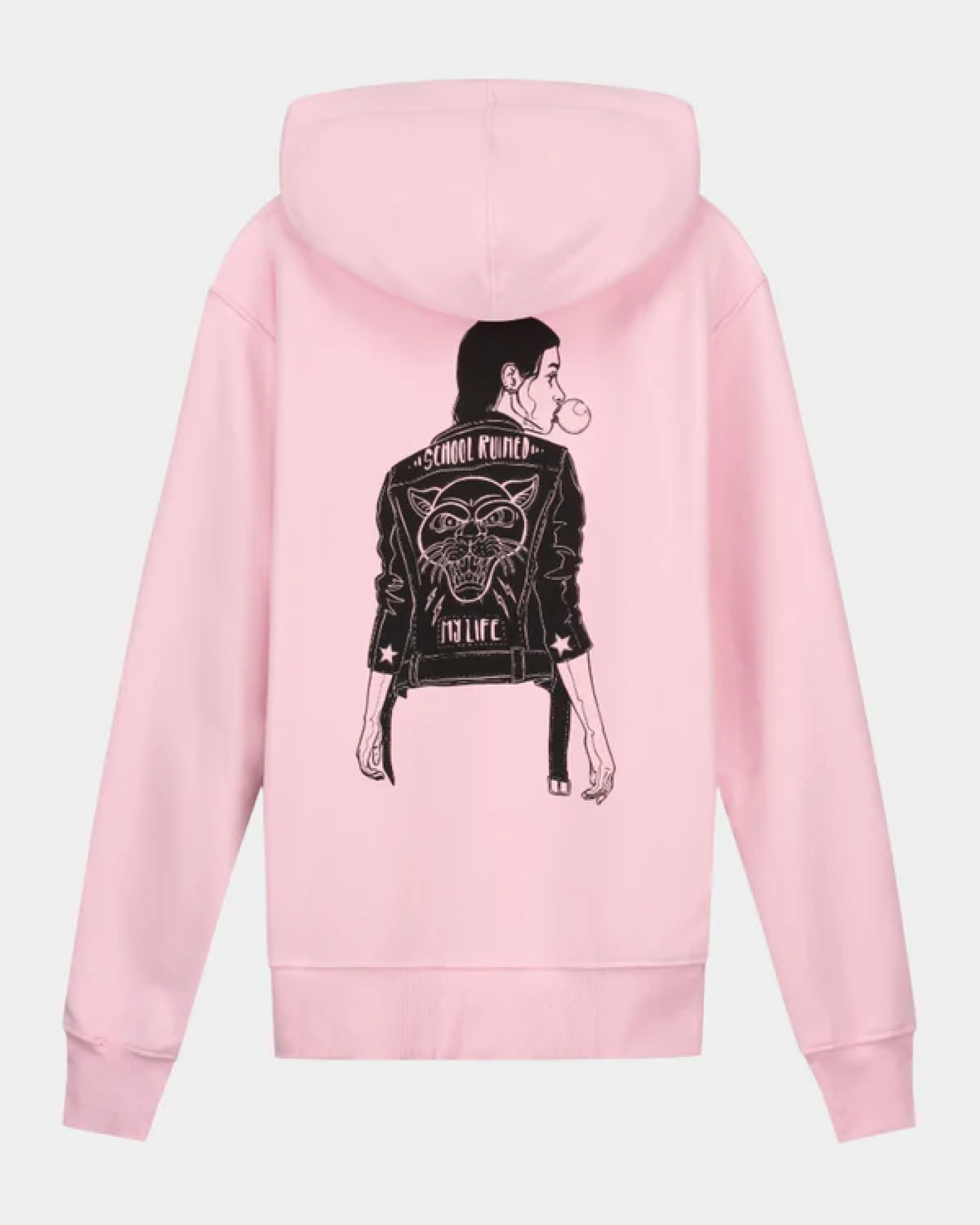 School Ruined My Life Hoodie Pink